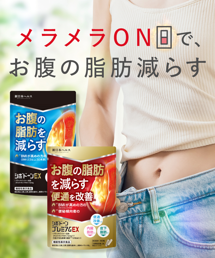 新日本ヘルス【メラメラONでお腹の脂肪減らす】